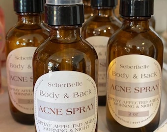 Natural Acne Treatment Spray: Tea Tree Oil, Apple Cider Vinegar