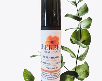 PEACH MANGO - Perfume Oil or Spray, Handmade Vegan Perfume, Valentine’s Day Gift