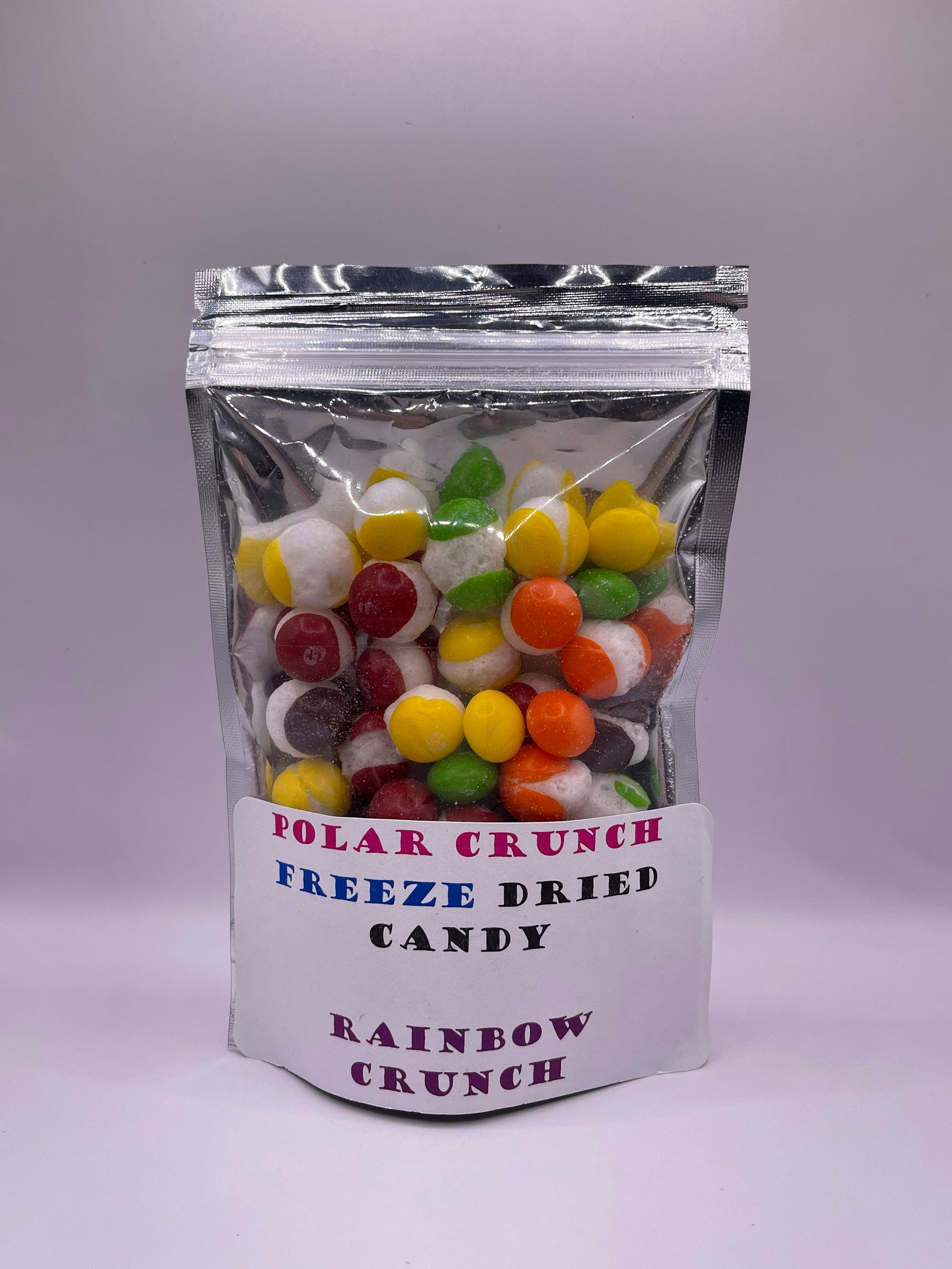 Freeze Dried Rainbow Crunch "Made with Skittles" Candy — Polar Crunch Freeze Dried Candy