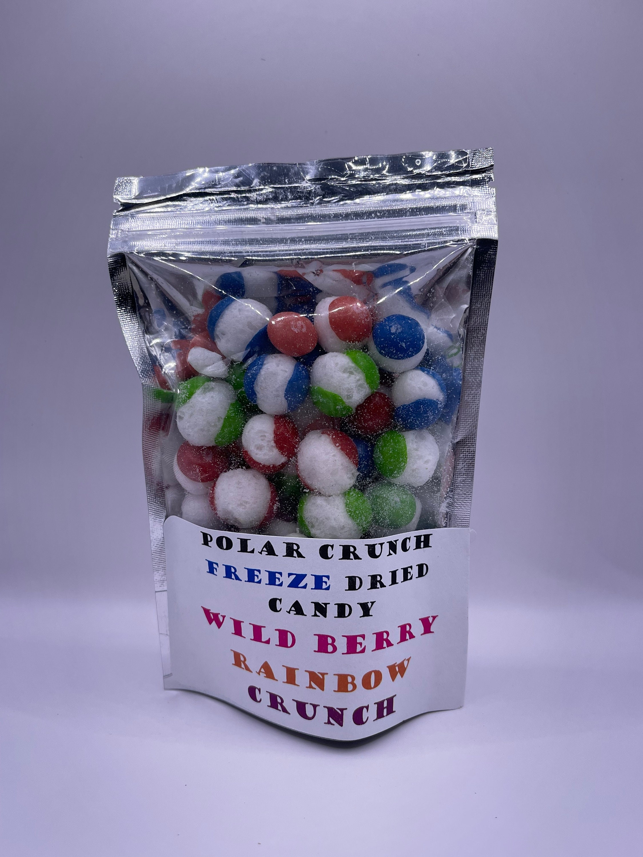Freeze Dried Wild Berry Rainbow Crunch "Made with Skittles" Candy — Polar Crunch Freeze Dried Candy