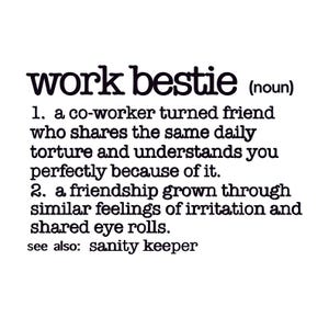 Arbeit Bestie Definition | PNG Clipart | JPG | Digitaler Download | Digitales Produkt | Einfache DIY Geschenke | Niedliche Schilder Etiketten für CoWorker