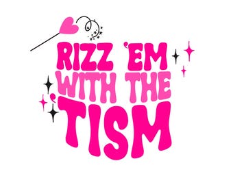 Rizz Em With The Tism | Autism Awareness Clipart | Mental Health Support | Adult Autistic | PNG JPEG | Digital Downloads