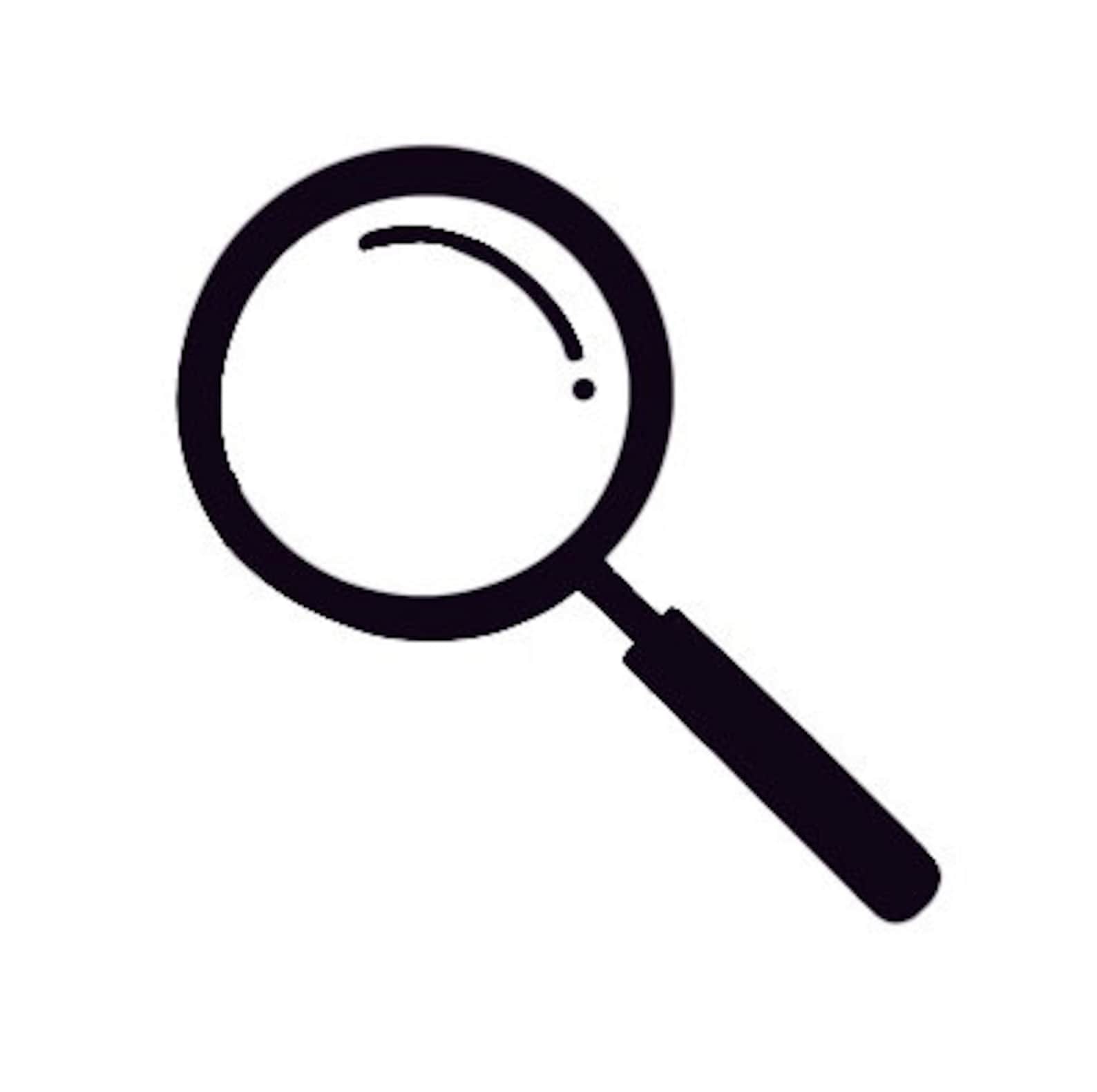 Magnifying Glass | Simple Clip Art | Digital Download | JPEG ...