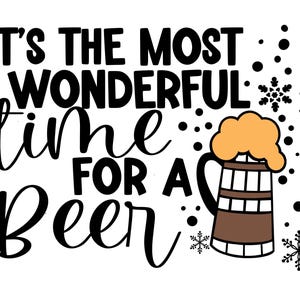 Het is de beste tijd voor een biertje | Vakantiehumor | Kaartkunst | Digitale download | gebruik voor kleine bedrijven | jpeg- en png-kunst | Grappige clipart