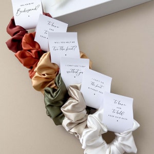 To Have and To Hold Scrunchie Bridesmaid Proposal Gift Help Me Tie Knot Scrunchie Can't Say I Do Without You Cant Tie The Knot Without You