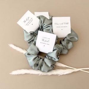 Bridesmaid Hair Ties Sage Gifts, Bridal Party Hairties, Sage Green Bridesmaid Proposal, Sage Green Hair Tie, Ask to Be Maid of Honor Gift