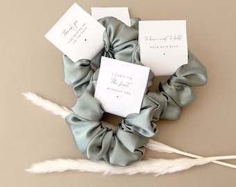 Bridesmaid Hair Ties Sage Gifts, Bridal Party Hairties, Sage Green Bridesmaid Proposal, Sage Green Hair Tie, Ask to Be Maid of Honor Gift