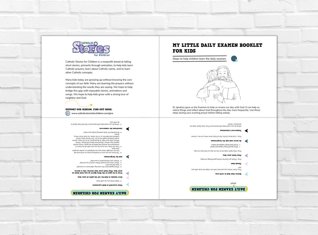 Ignatian Daily Examen for Children Small Foldable Printable PDF ...
