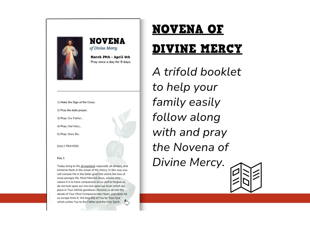 Novena of Divine Mercy | Instant Download | Catholic Gifts | Catholic Children's Printables ...
