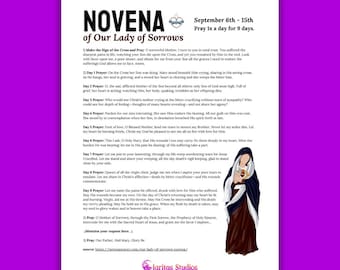 Our Lady of Sorrows Novena Prayer - Catholic Printable (PDF)