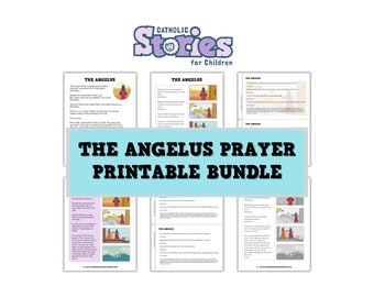 The Angelus Prayer Printable Bundle | Instant Download | Catholic Gifts | Catholic Children's Printables | First Communion Gift