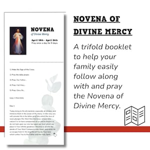 Novena da Divina Misericórdia | Download instantâneo | Presentes católicos | Imprimíveis infantis católicos | Orações católicas