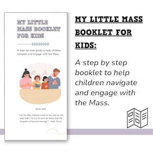 Mi pequeño librito de misa para niños PDF / Descarga digital / Imprimibles católicos para niños / Imprimibles católicos / Tamaño carta