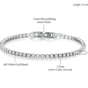 Silver Bracelet,Tennis Bracelet,Cubic Zirconia, Tennis Bracelet,Wedding Bracelet,Christmas gift, Bridal, Minimalist Bracelet gift, dainty