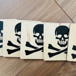 Posavasos Pirata Skull Cross Bone