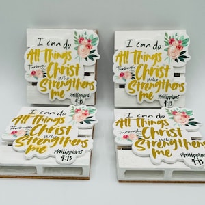 I Can Do All Things Through Christ Who Strengthens Me Coasters