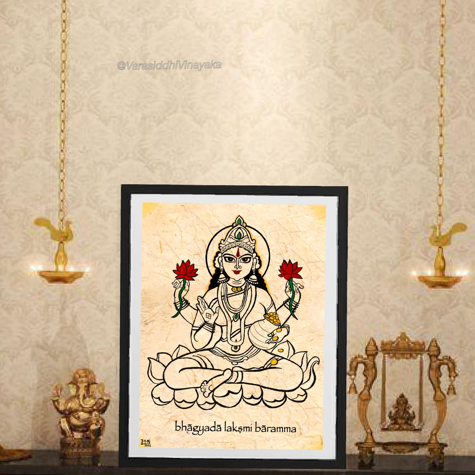 Lakshmi Printable Art Lakshmi Wall Art Indian Wall Art - Etsy