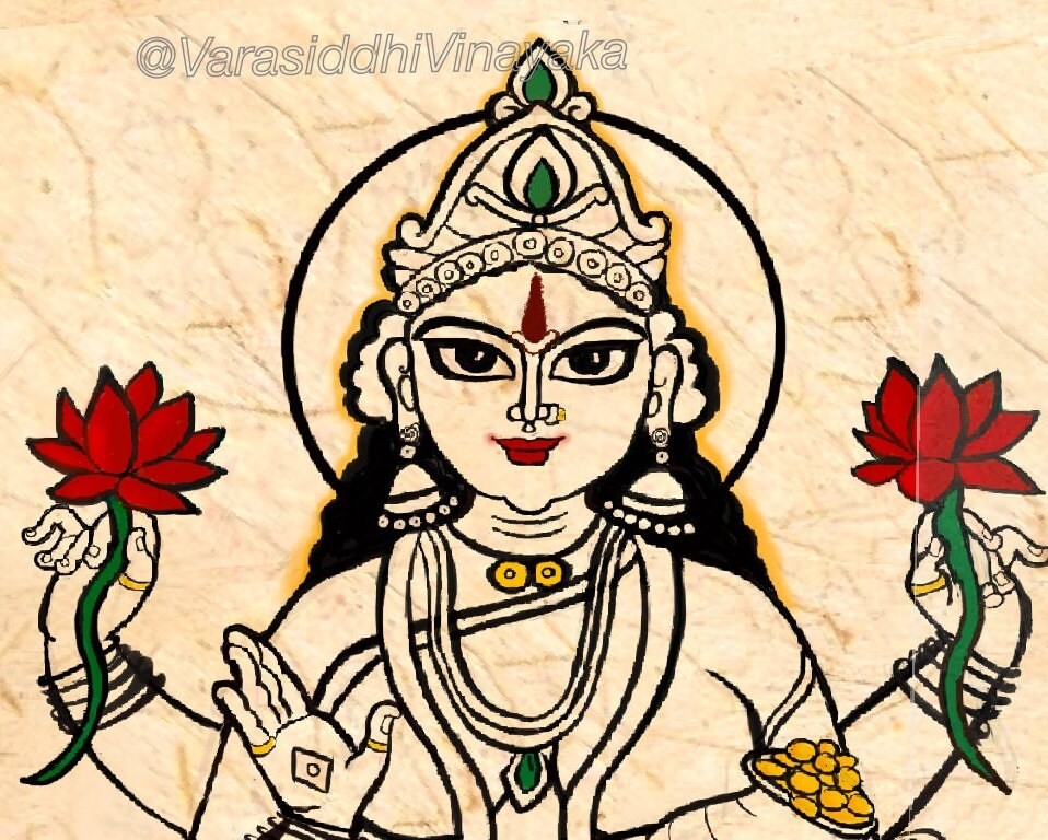 Lakshmi Printable Art Lakshmi Wall Art Indian Wall Art - Etsy