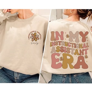 Personalized Instructional Assistant Shirt, In My Instructional Assistant Era, Instructional Assistant Gift, Coach Teacher Tee, School Grade