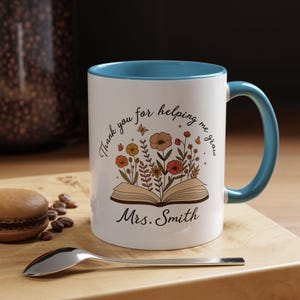 Personalized Teacher Mug Daycare Teacher Gift Ideas, Preschool Thank You Gift, Custom Teacher Gift for Teacher Back to School Thank You Mug