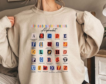 Applied Behavior Analysis Alphabet Retro Shirt ABA Therapist Shirt, ABA Therapy Gift for Special Education, BCBA Shirt