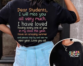 Custom Name End Of School Year Teacher Shirt, Funny Teacher TShirt, Teacher Team T-Shirt, Last Day Of School, Summer Teacher End Of Year
