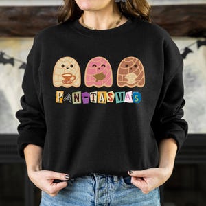 Pantasmas Ghost Sweatshirt, Cute Ghost Conchas Shirt, Funny Spooky Conchas Crewneck Sweatshirt, Concha Lovers Gift, Mexican Ghost Shirt