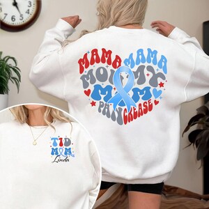 Custom Name Mama Mommy Mom Pancrease Shirt, T1D Mom Shirt, Diabetes Awareness Shirt, Diabetic Shirt For Mom,Type 1 Diabetes,Diabetes Support image 1