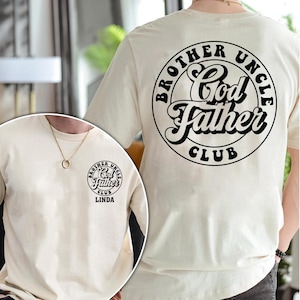 Personalized Godfather Gift, Fathers Day Gift, Dad Gift, Father&#39;s Day shirt, Funny Shirts For Dad, Godfather To Be Gift, Godfather Shirt