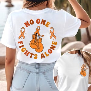 Personalized Leukemia Awareness Shirt, Mama Of A Warrior Shirt, Orange Ribbon Shirt, Leukemia Support Family, Cancer Survivor Gift