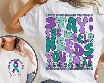 Custom Name Suicide Prevention shirt, Mental Health Shirt, You Matter Shirt,988 Shirt,Depression Shirt,Suicide Awareness Shirt,Anxiety Shirt