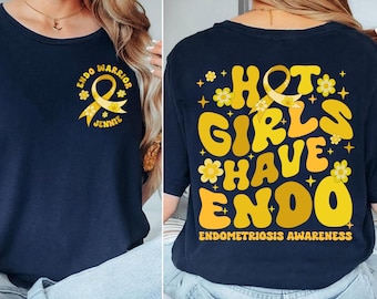 Felpa per la sensibilizzazione sull'endometriosi, regalo per Endo Warrior, maglietta di supporto per l'endometriosi, maglietta Spoonie per l'utero con dolore pelvico cronico Endo Strong