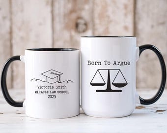 Custom Law School Survivor Mug, New Grad Lawyer Cup, Attorney Gifts, Law School Graduation Gift, Personalized New Lawyer Gift, Law Student