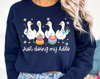 Grappig OT-shirt voor ergotherapeut, ADL Silly Goose T-shirt, ergotherapie cadeau, kinderassistent student Ota, cadeau voor OT