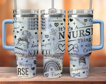 Personalized Nurse Gift tumbler Med Student Tumbler Nurse Appreciation Gift Nurse Student Gift Custom RN Gift Graduation Gift cup 40 oz