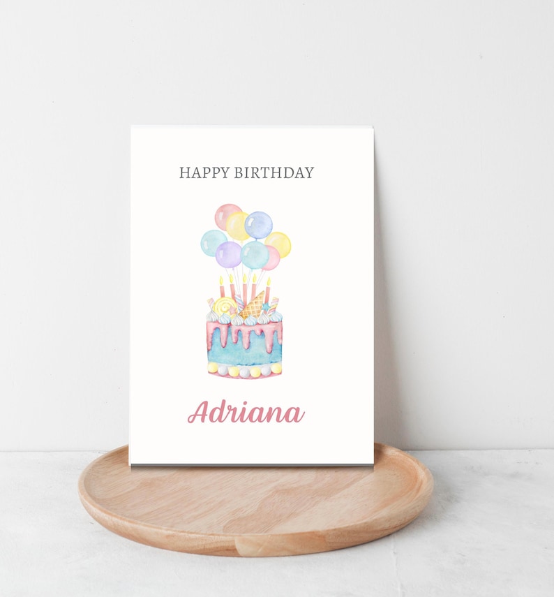 Personalized Birthday Card for Friend | Personalized Girl Birthday Card | Birthday Card for Daughter | Friend Birthday Card image 4