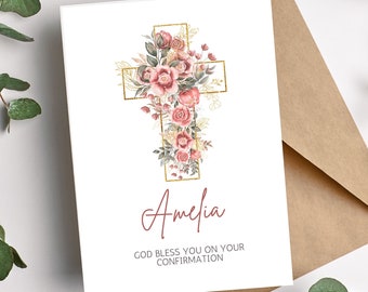 Confirmation Congratulations Card | Personalized Confirmarion Card | Confirmation Card | Congrats on Your Confirmation