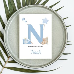 Carte de voeux de bienvenue pour bébé Carte de félicitations pour nouveau-né Carte de fête prénatale Carte souvenir pour les nouveaux parents image 4