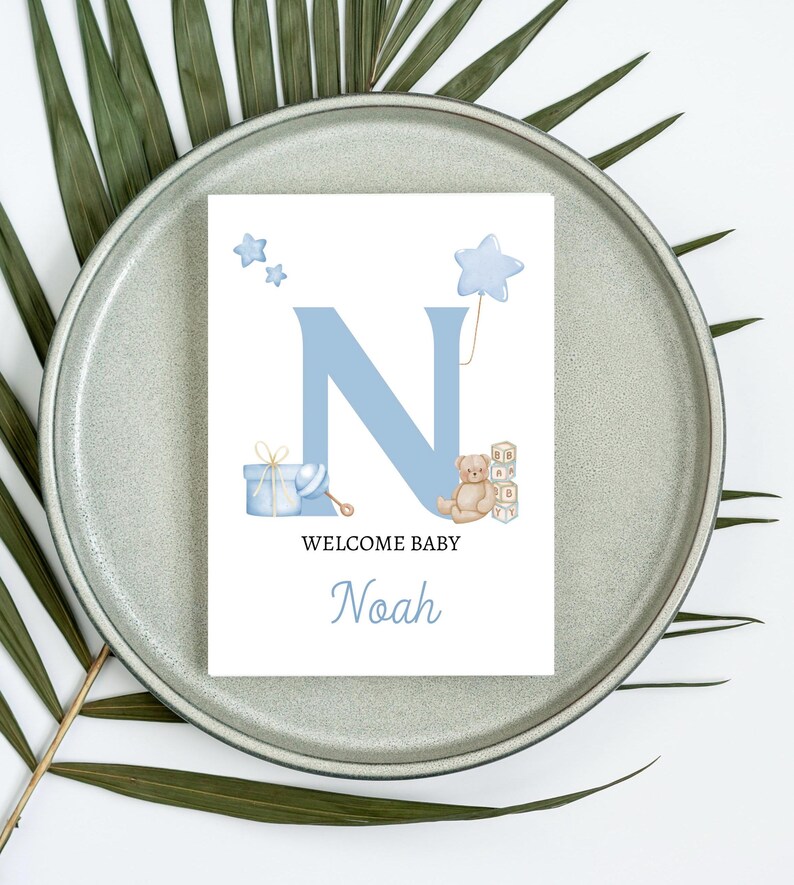 Carte de voeux de bienvenue pour bébé Carte de félicitations pour nouveau-né Carte de fête prénatale Carte souvenir pour les nouveaux parents image 4