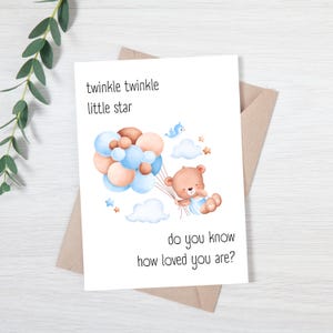 Carte de félicitations de bébé | Carte de grossesse pour future maman | Carte de fête de naissance | Carte Futurs parents | Vous attendez un bébé | Carte Nouveau-né