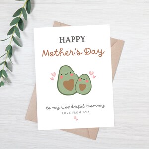 Carte de fête des mères pour maman | Fête des Mères, maman et fille | Carte mère et fils | Carte de la meilleure maman du monde | Jolie carte pour la fête des mères
