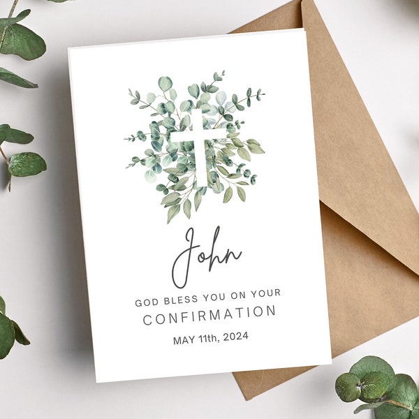 Confirmation Congratulations Card | Personalized Confirmarion Card | Confirmation Card | Congrats on Your Confirmation