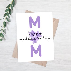 Carte de fête des mères | Bonne fête des mères | carte pour la fête des mères | Carte de la meilleure maman du monde | Carte fleurie pour la fête des mères