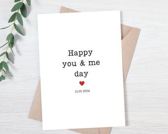 Carte d'anniversaire pour mari | Carte d'anniversaire pour femme | Carte d'anniversaire de petite amie | Carte d'anniversaire de petit ami | Carte de joyeux vous et moi