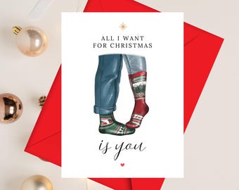 Christmas Card for Husband or Wife | Christmas Card for Spouse | Christmas Card for Partner | Romantic Christmas Card