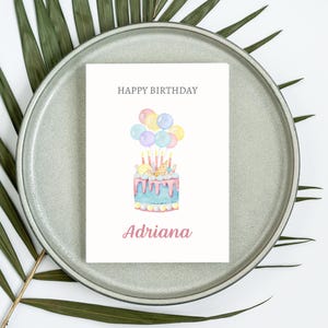 Personalized Birthday Card for Friend | Personalized Girl Birthday Card | Birthday Card for Daughter | Friend Birthday Card image 7