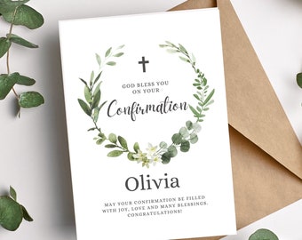 Confirmation Congratulations Card | Personalized Confirmarion Card | Confirmation Card | Congrats on Your Confirmation