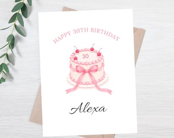 30th Birthday Card | Personalized 30th Birthday Card