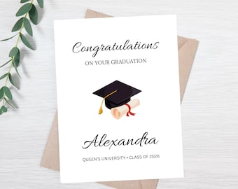 Personalized Graduation Card | Graduation Card for Family | Graduation Gift for Friend | Congratulations on Your Graduation Card