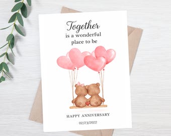 Anniversary Card for Husband | Anniversary Card for Wife | Girlfriend Anniversary Card |Boyfriend Anniversary Card|Happy You and Me Day Card